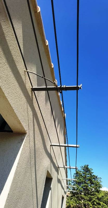 Treille murale sur mesure, dimensions 7450×500 mm